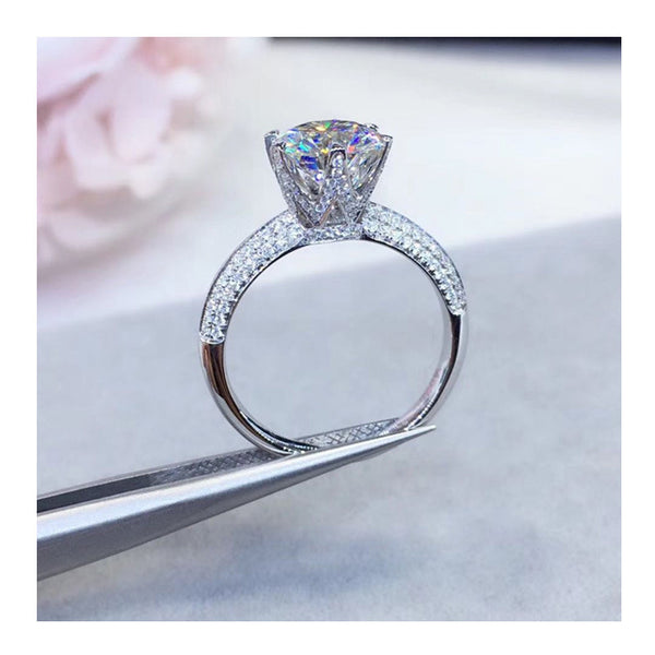 Anillo de Diamante Moissanita Fidelidad - Brillo Eterno