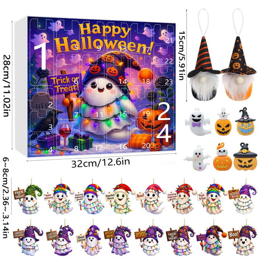 Adorno Navideño Muñeca Fantasma Calabaza en Caja Sorpresa - Image 12
