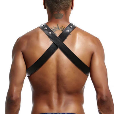 Arnés de Pecho Cinturón Ajustable para Hombre - Estilo Biker Nocturno - Image 5