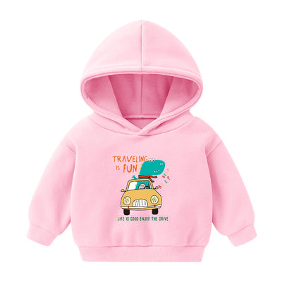 Sudadera Infantil con Capucha Forrada en Polar - Diseño Cartoon para Otoño e Invierno - Image 19