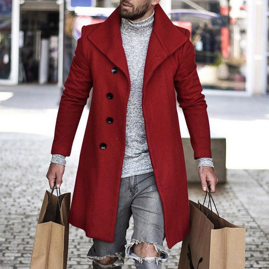 Abrigo de Paño a Cuadros para Hombre - Estilo Clásico y Moderno - Image 6