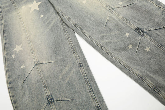 Pantalones Vaqueros de Algodón Desgastado con Estilo Vintage - Image 18