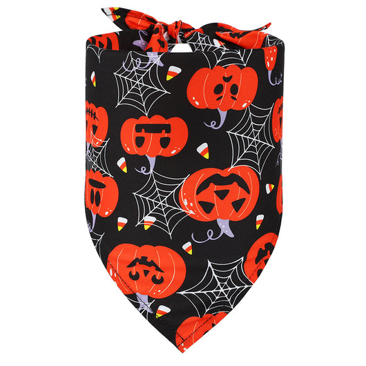 Babero Triangular Halloween para Mascotas con Diseño de Calavera - Image 14