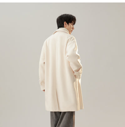 Abrigo de Lana Estilo Coreano Cuello Solapa Elegante - Image 23
