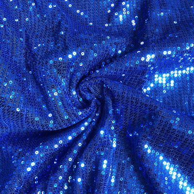 Vestido Azul con Lentejuelas en Hombros y Manga Larga Ajustado - Image 18