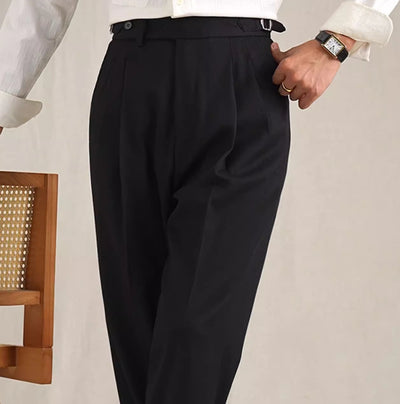 Pantalón Casual Napolitano de Twill para Hombre - Corte Recto y Holgado - Image 11