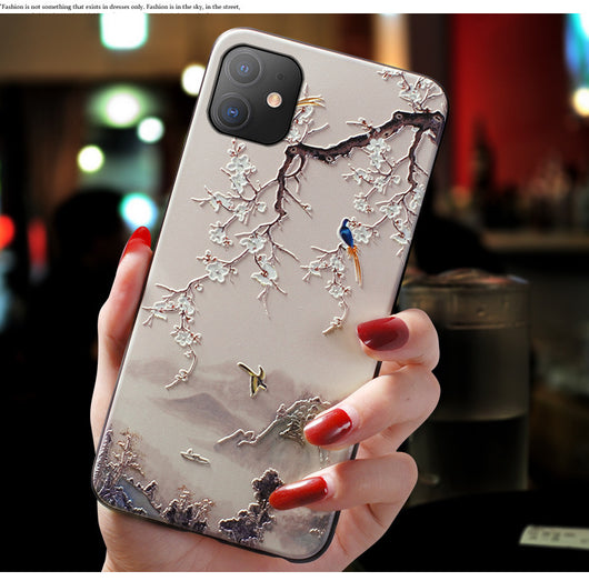 Funda Móvil Estilo Chino con Relieve Mate y Tacto Suave - Image 10
