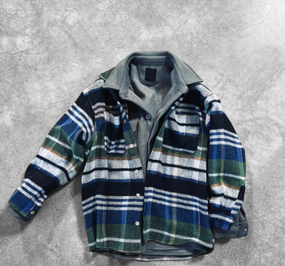 Camisa Manga Larga con Cuello Contrastante para Hombre - Image 14