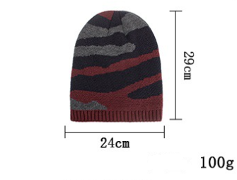 Gorro de Punto Tricolor a Rayas - Pullover Largo y Cálido - Image 7