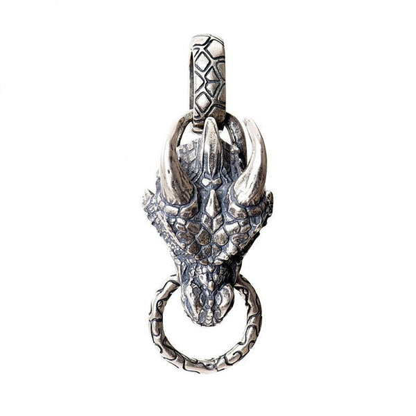 Colgante Dragón Azul Punk en Plata de Ley S925 - Image 6