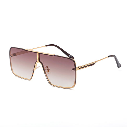 Gafas de Sol Cuadradas Metálicas Grandes para Hombre - Image 7