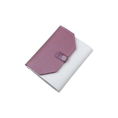 Billetera Compacta para Mujer con Cierre de Contraste y Compartimentos Múltiples - Image 14
