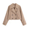 Women's Stylish French Trench Coat - European Style Long Sleeve Coat