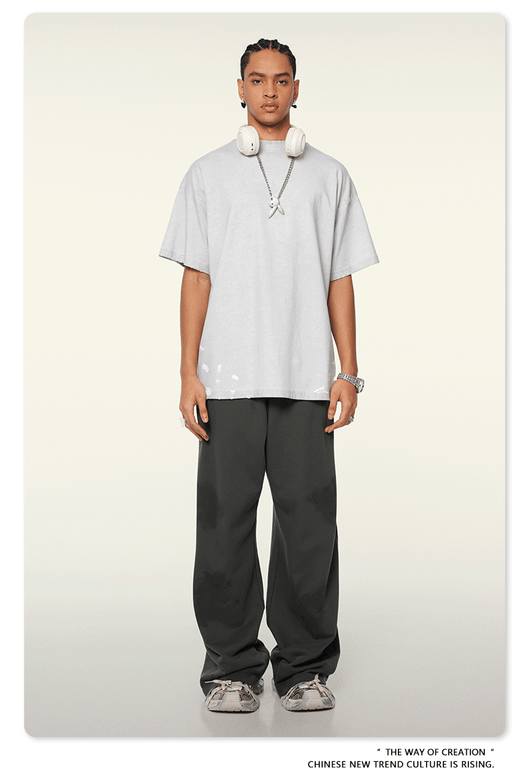 Pantalones Casuales Juveniles Teñidos con Barro - Image 24