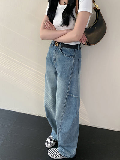 Pantalones Jeans Anchos Deconstructruidos - Estilo Casual Holgado Banana - Image 12