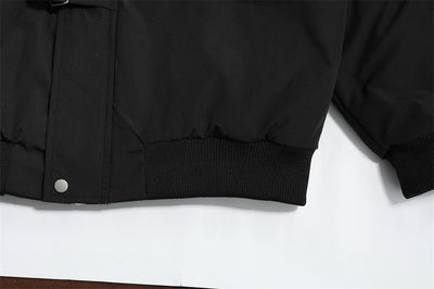 Abrigo de Invierno para Hombre con Cuello de Piel y Cierre de Metal - Image 16