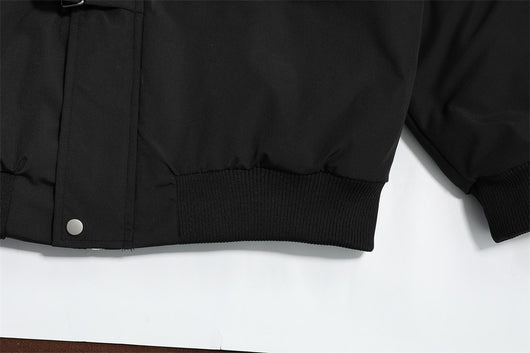 Abrigo de Invierno para Hombre con Cuello de Piel y Cierre de Metal - Image 16