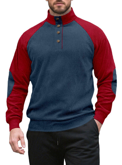Chamarra Casual Raglan para Hombre - Cuello Alto Suelto Primavera Otoño - Image 21