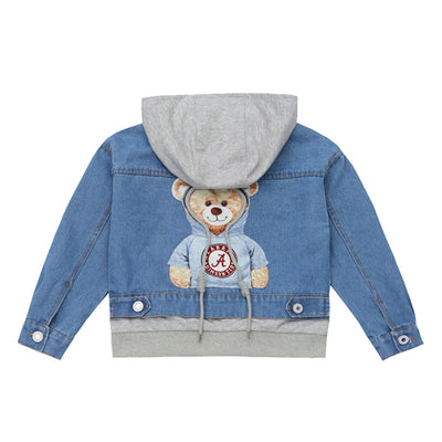 Chaqueta Infantil Otoño con Capucha y Diseño Falso Dos Piezas - Image 8