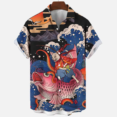 Camisa Estampada Grande para Hombre - Image 6
