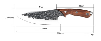 Cuchillo de Cocina Forjado a Mano de Acero Inoxidable 7 Pulgadas - Image 6