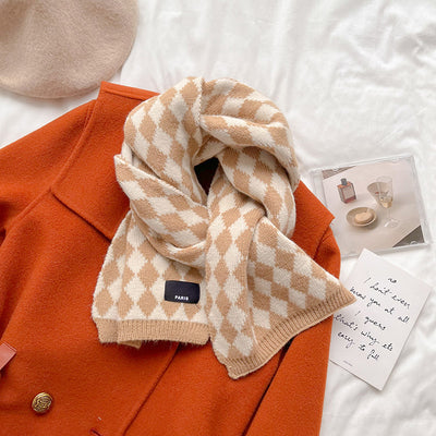 Bufanda Larga de Lana Tejida Coreana Premium para Invierno - Image 12