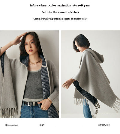 Capa Poncho con Capucha y Aislamiento de Aire Engrosado - Image 25