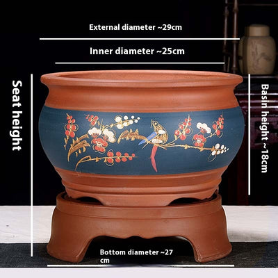 Maceta de Cerámica Púrpura para Bonsái y Plantas de Jardín - Image 27