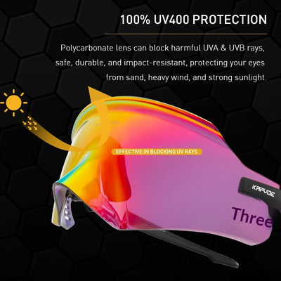Gafas de Ciclismo con Protección UV Kapvoe - Image 3