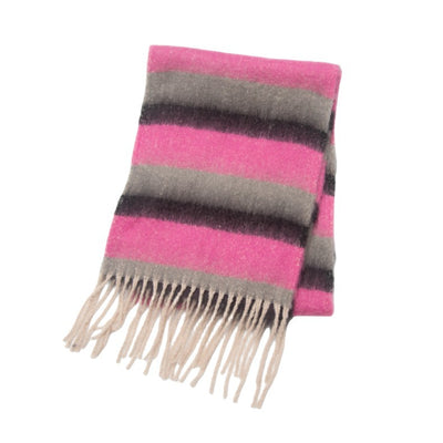 Bufanda Gruesa de Rayas con Flecos para Hombre y Mujer - Image 21