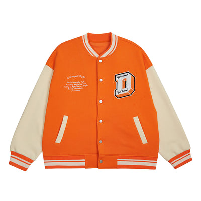 Chaqueta Retro de Béisbol Unisex con Bordado de Letras - Image 4