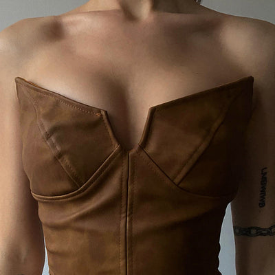 Chaleco Casual sin Mangas con Cierre y Escote Asimétrico para Mujer - Image 2