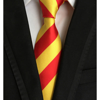 Corbata Ejecutiva de Seda Jacquard a Rayas Grandes - Image 7