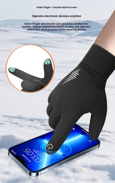 Guantes Térmicos para Motociclista con Forro Polar y Agarre Antideslizante - Image 12