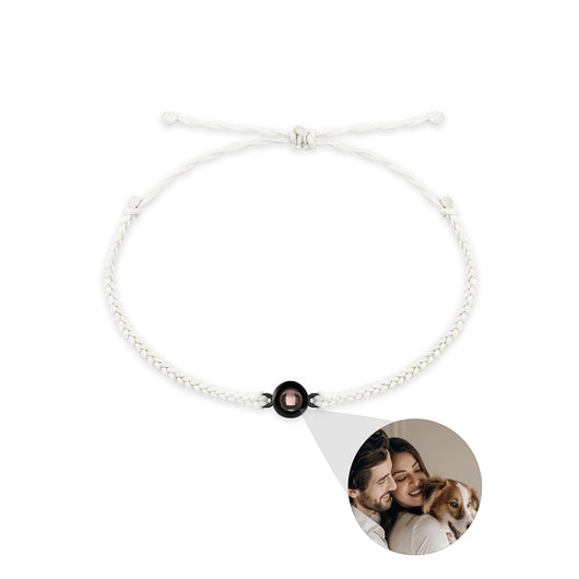 Pulsera de Proyección de Foto Personalizada Tejida a Mano - Joya de Pareja para Hombre y Mujer - Image 49