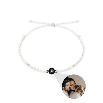 Pulsera de Proyección de Foto Personalizada Tejida a Mano - Joya de Pareja para Hombre y Mujer - Image 13
