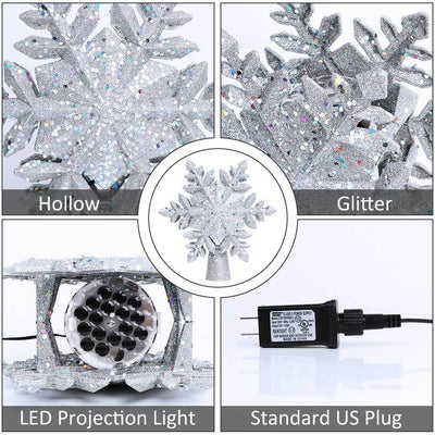 Proyector Navideño con Efecto Nieve Rotativo y Estrella de Cinco Puntas - Image 3