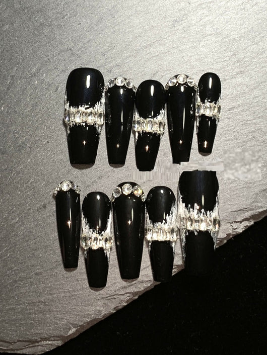 Uñas Postizas de Circón Premium - Estilo Europeo Elegante para Mujer - Image 7