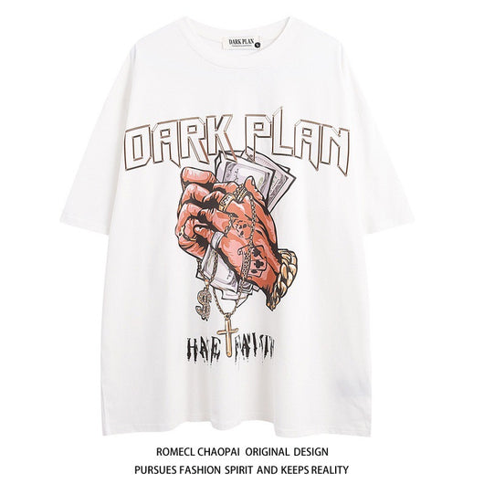 Playera Hip Hop Cuello Redondo Manga Corta Casual - Image 3