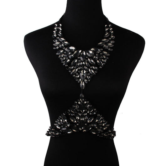 Collar de Diamantes y Cristales Brillantes - Diseño Versátil de Lujo - Image 11