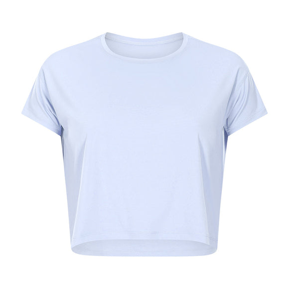Playera Yoga Suelta y Cómoda de Manga Corta