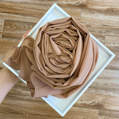 Pañuelo Hijab de Gasa Perlada Liso para Mujer - Image 74
