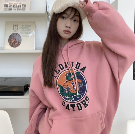 Sudadera Estampada con Capucha Versátil para Mujer - Image 6