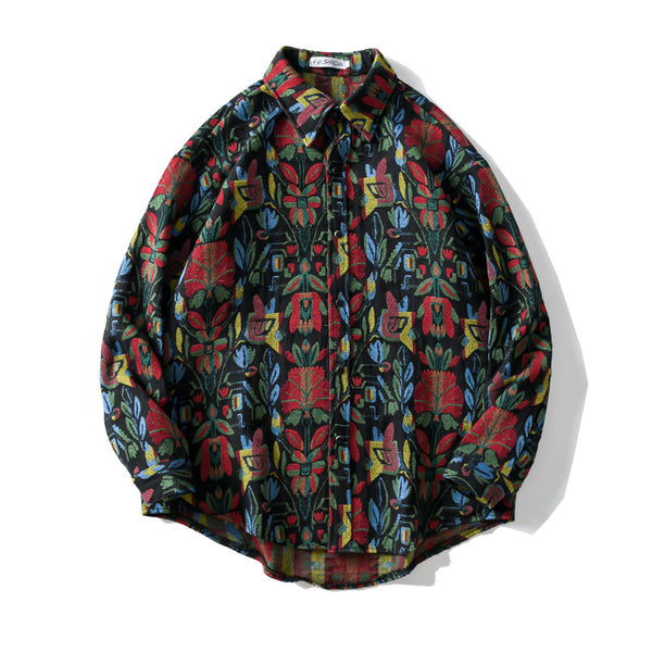 Camisa Étnica Retro Suelta para Hombre - Cálida y Versátil - Image 4