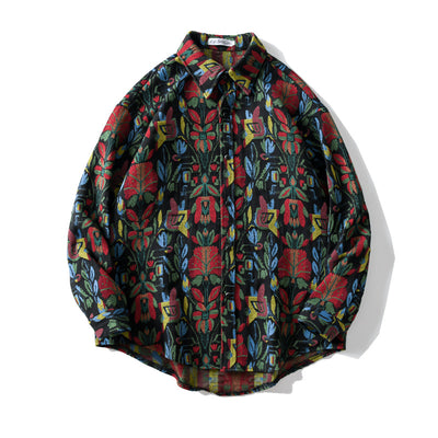 Camisa Étnica Retro Suelta para Hombre - Cálida y Versátil - Image 4