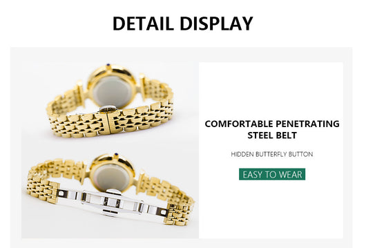 Reloj para Mujer con Pulsera de Acero Verde - Set Completo - Image 19