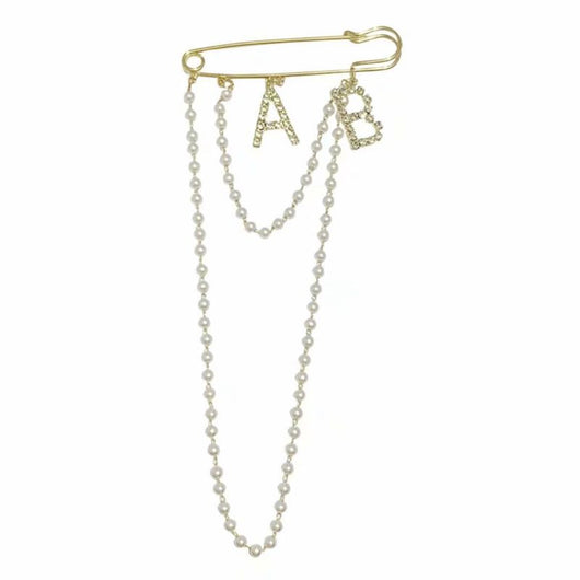 Broche de Perlas con Borlas y Cadena - Accesorio de Moda Retro Personalizado - Image 10