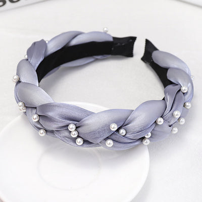 Diadema Trenzada Artesanal con Red - Accesorios para el Cabello Estilo Celebridad - Image 16