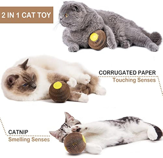 Pelota de Catnip Rellenable para Gatos - Juguete Interactivo Antiaburrimiento - Image 5