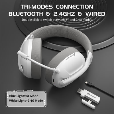 Auriculares Gaming Inalámbricos Bluetooth Multimodo con Micrófono - Image 14